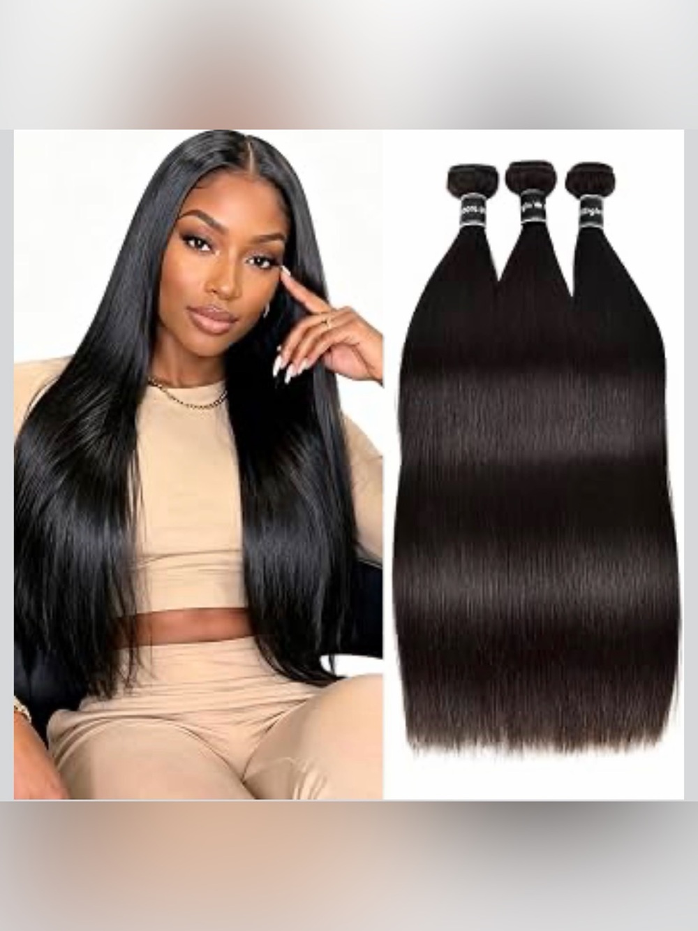 12A Straight Bundles Human Hair 16 16 16 Inch Unprocessed Virgin Human Hair
Bund